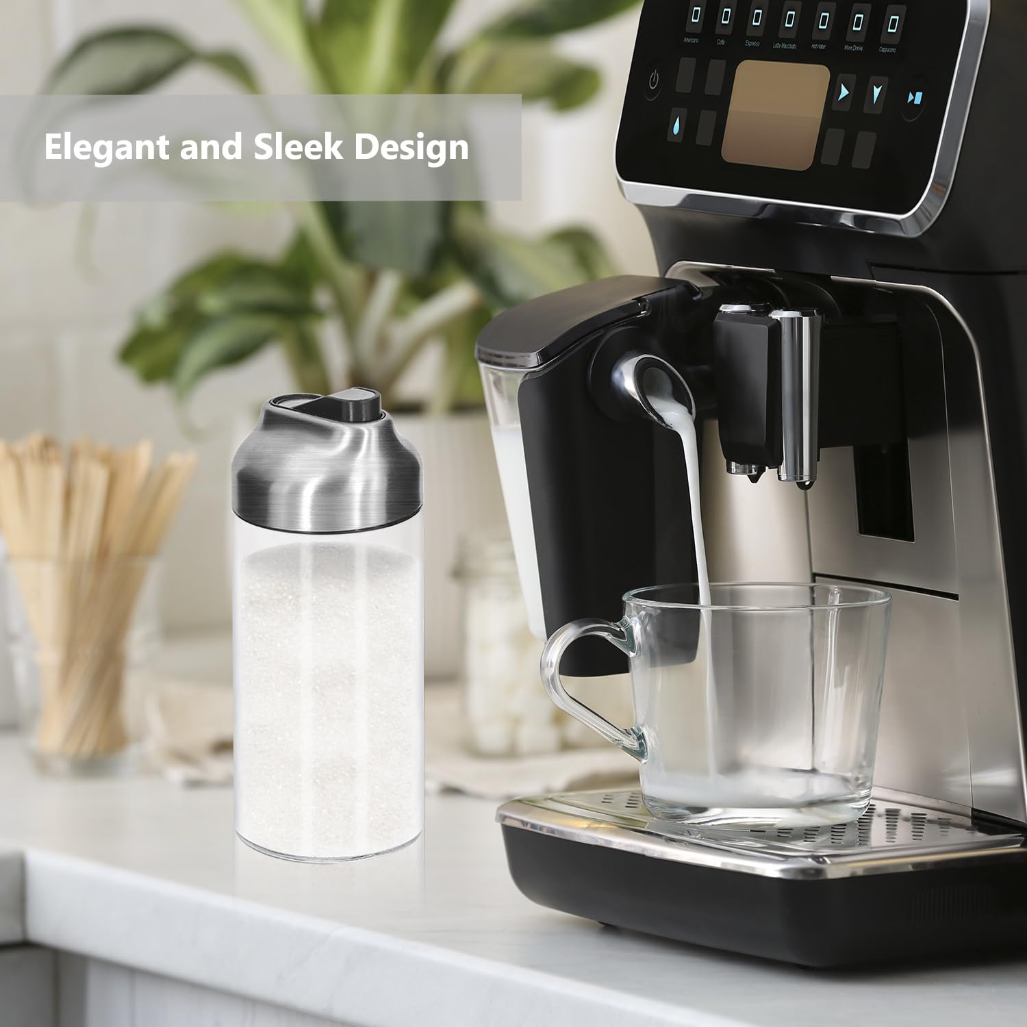 Aelga clear glass body revealing sugar level for quick content checks