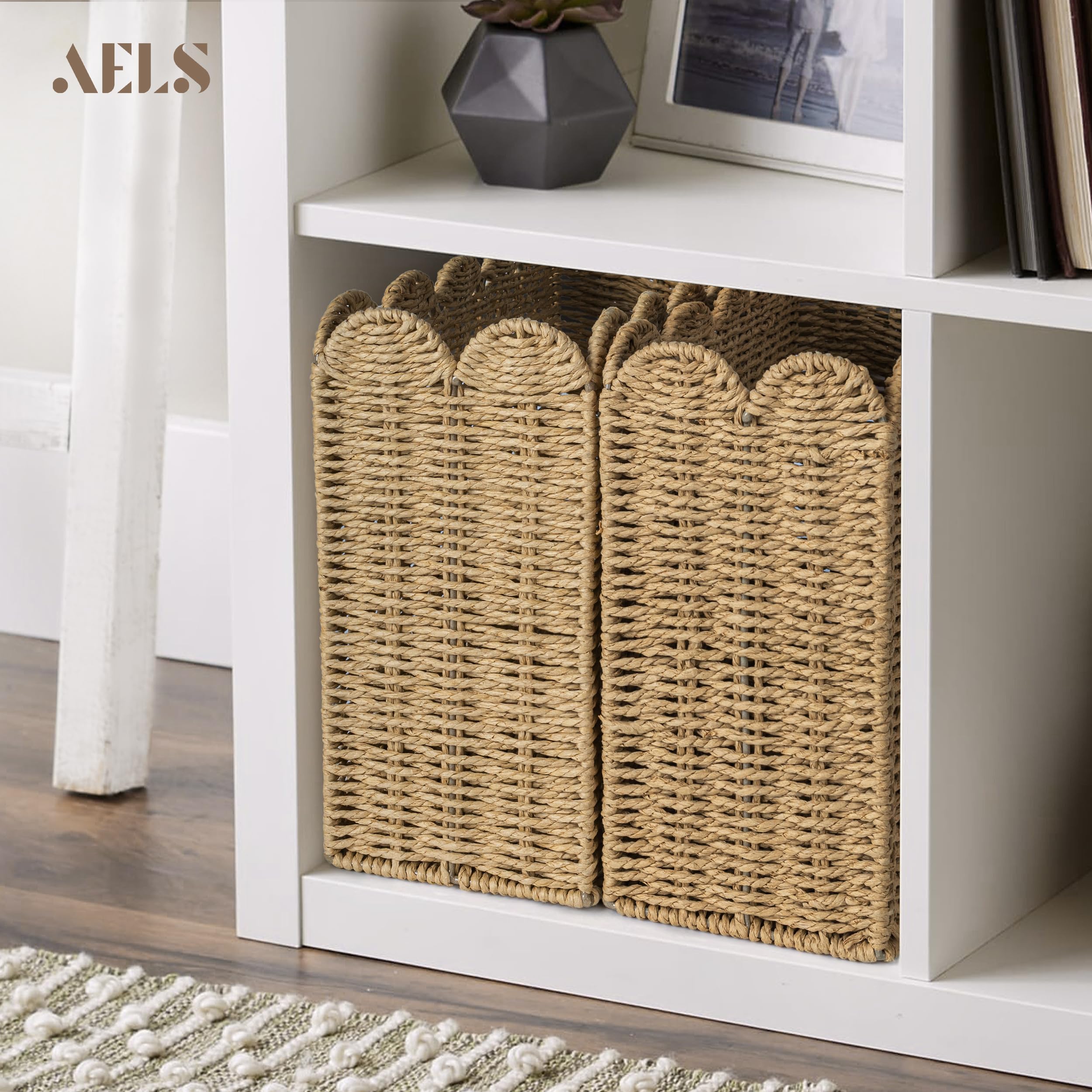 AELS magazine holder in living room providing tidy accessible reading materials