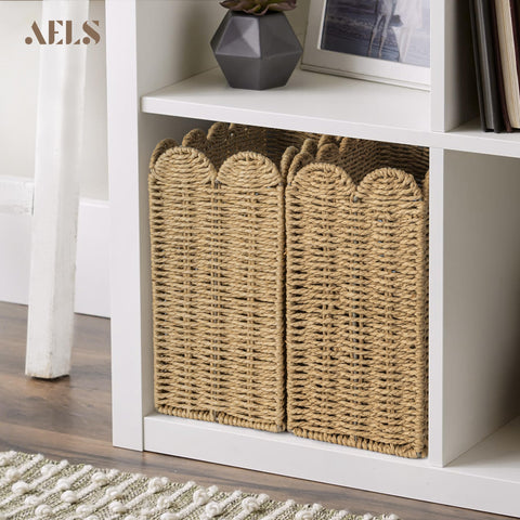 AELS magazine holder in living room providing tidy accessible reading materials