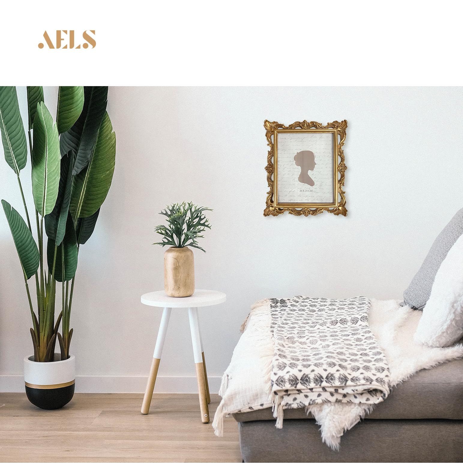 AELS in living room adding vintage charm to home décor