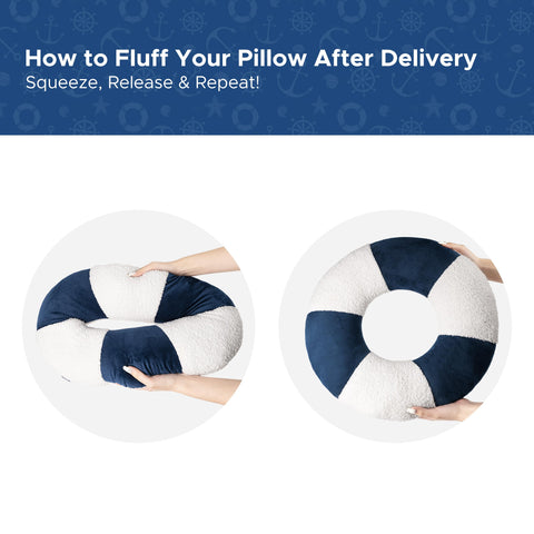 AELS pillows on sofa demonstrating coastal styling and living room comfort