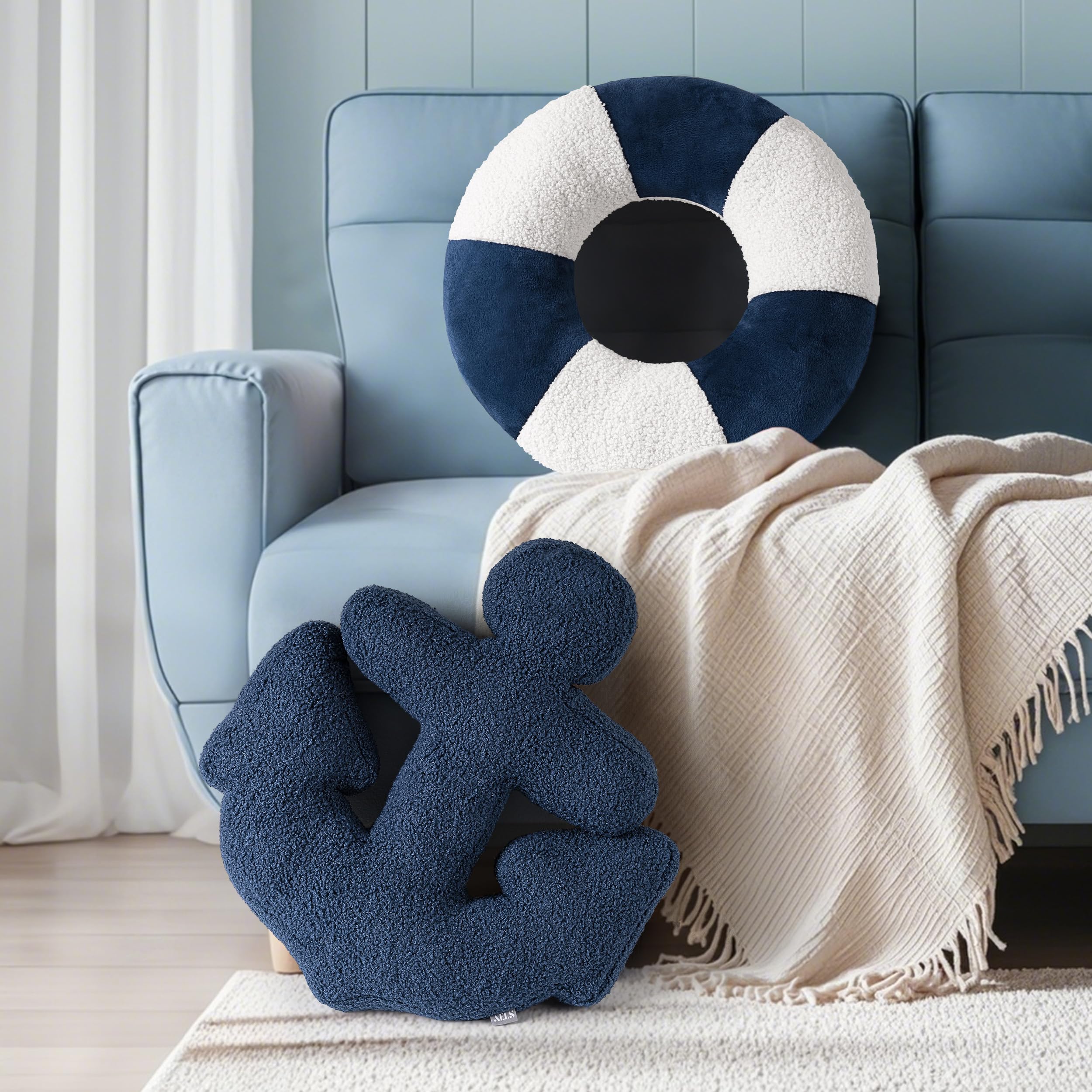 AELS pillow size comparison showing scale and suitable placement options