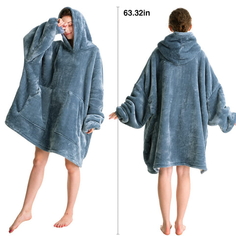 Aemicion oversized hood covering head for added warmth and comfort