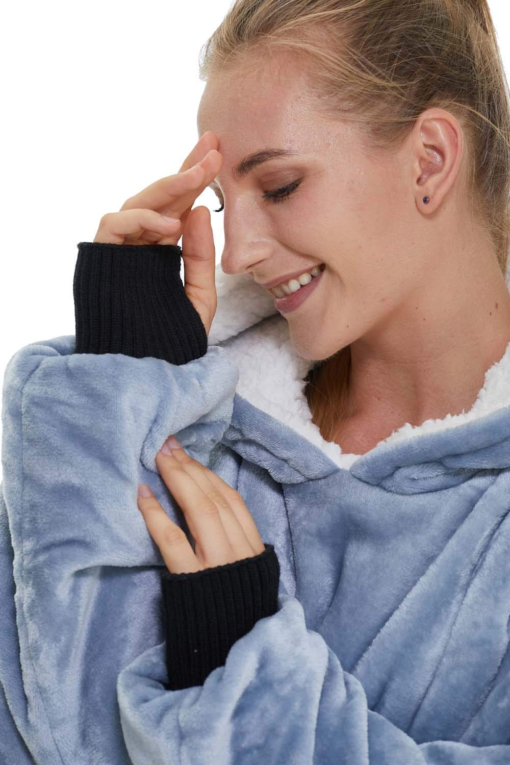 Aemicion close-up of sherpa lining highlighting plush warmth and softness