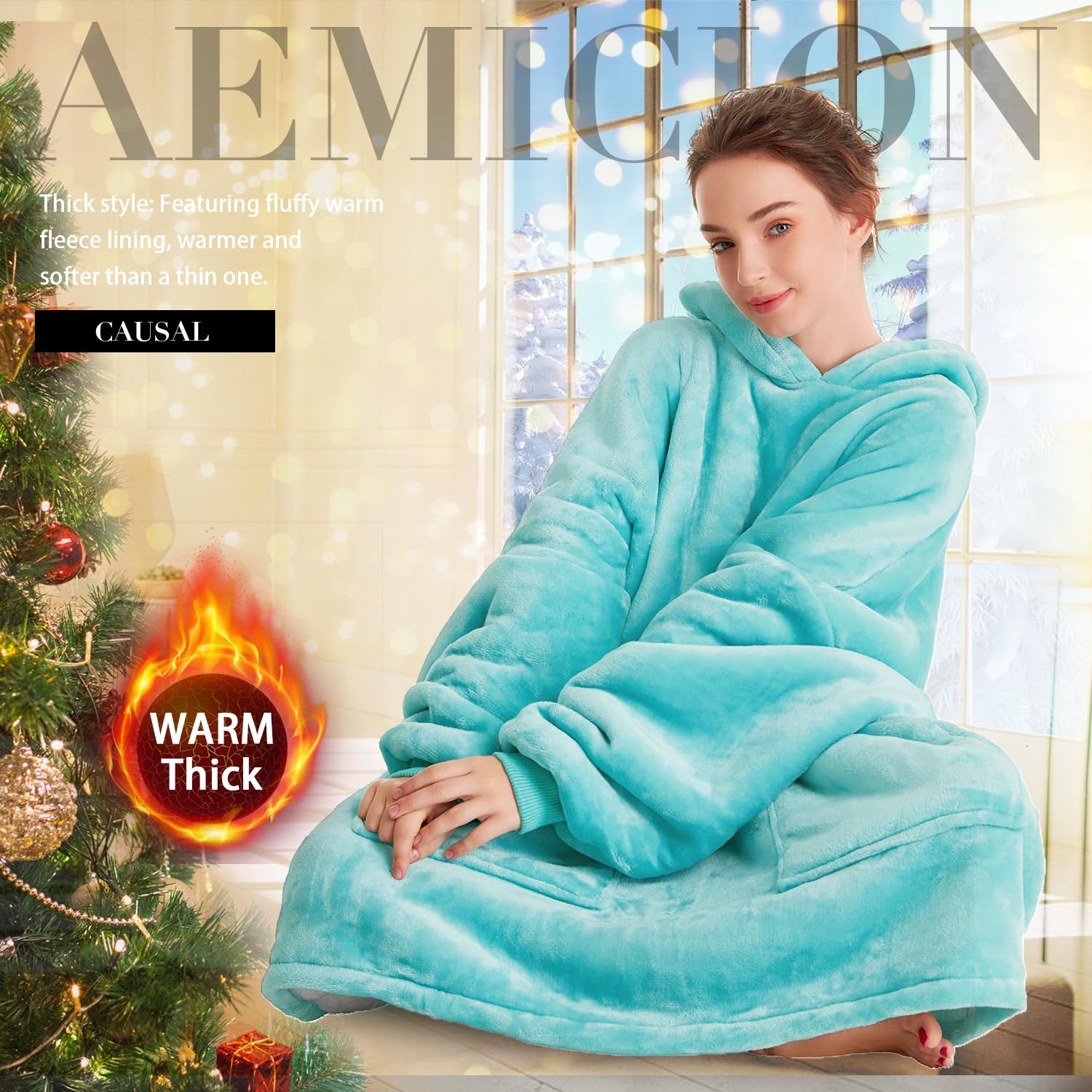 Aemicion size comparison model showing relaxed 6XL fit versatility