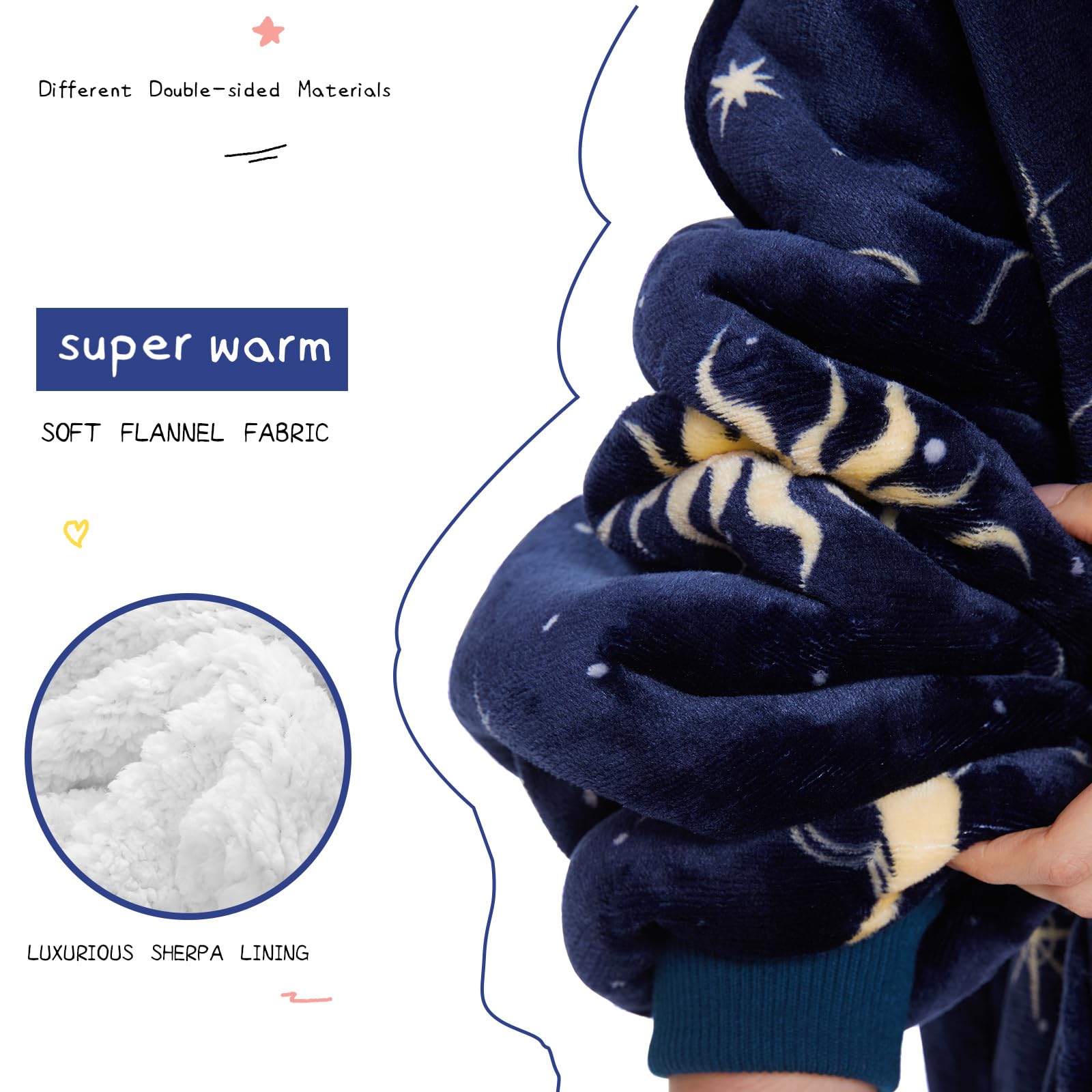 Aemilas hood detail with playful ears adding extra warmth and style