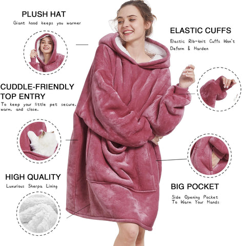 Aemilas woman wearing in living room shows relaxed fit and cozy lounging benefit