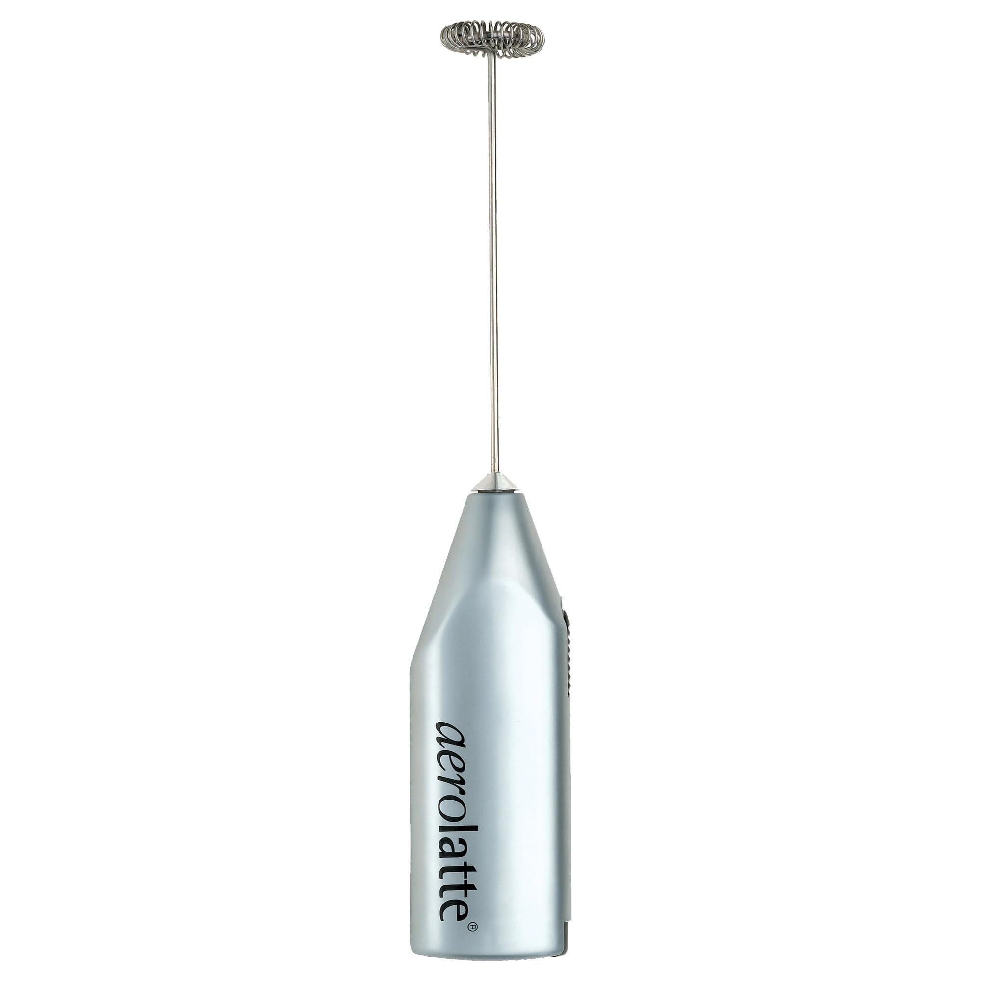 aerolatte front view satin handle showing ergonomic grip and portable convenience