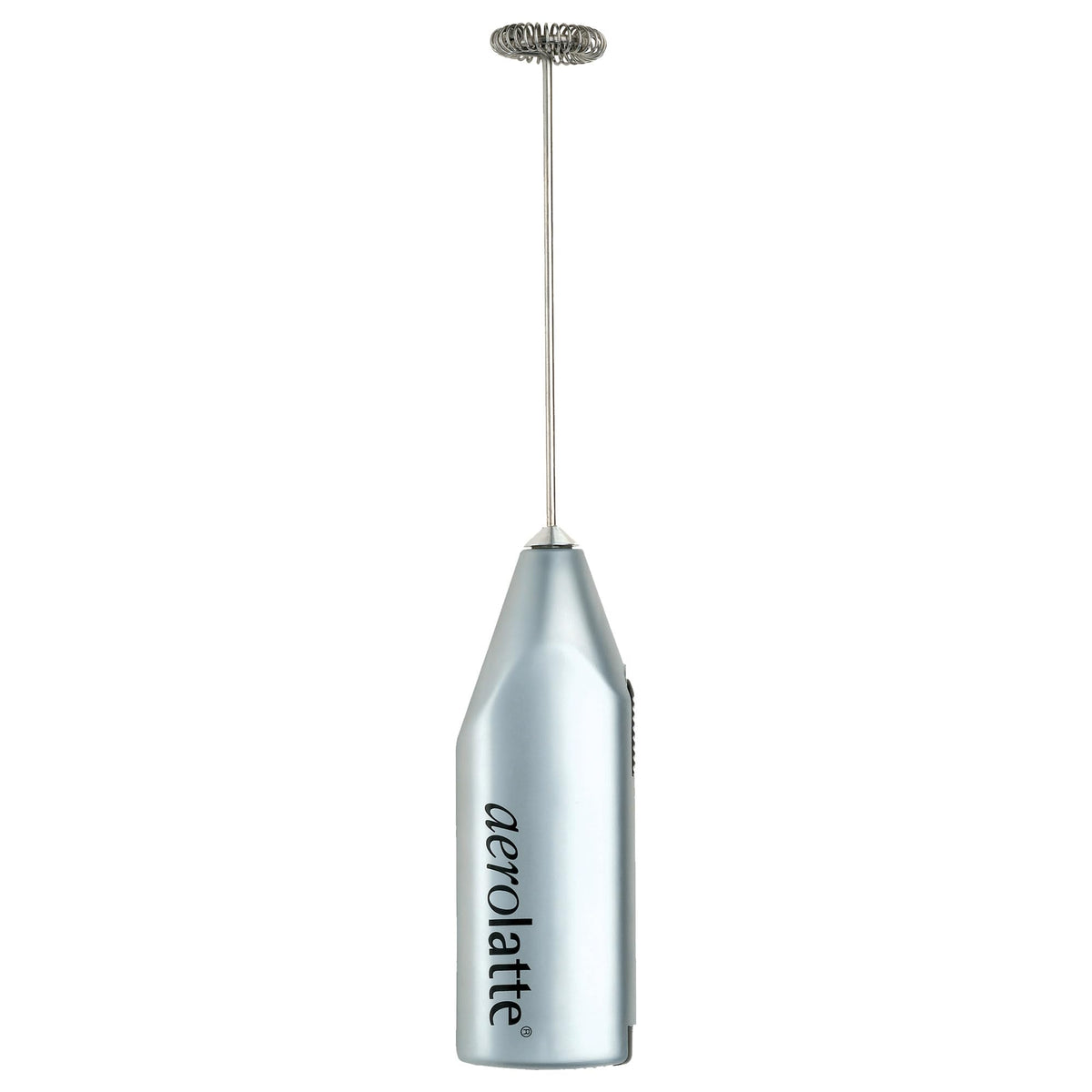 aerolatte front view satin handle showing ergonomic grip and portable convenience