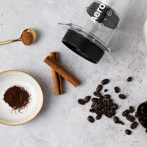 AeroPress Flow Cap with stainless steel filter for fuller-bodied flavor