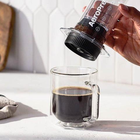 AeroPress Flow Cap in brewing setup demonstrating controlled immersion brewing