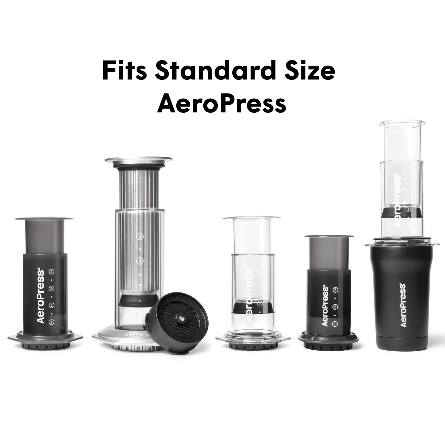 AeroPress Flow Cap beside mug showing scale and portable brewing convenience