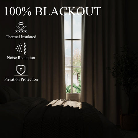 Aersas view of blackout lining displaying strong light-blocking benefit