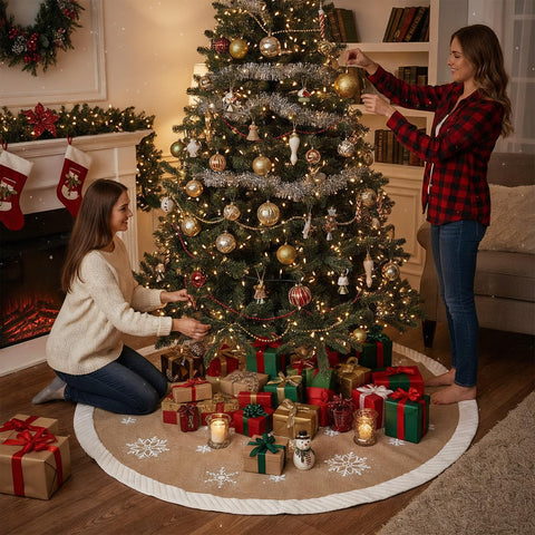 AerWo skirt staged on porch illustrating versatile indoor/outdoor use
