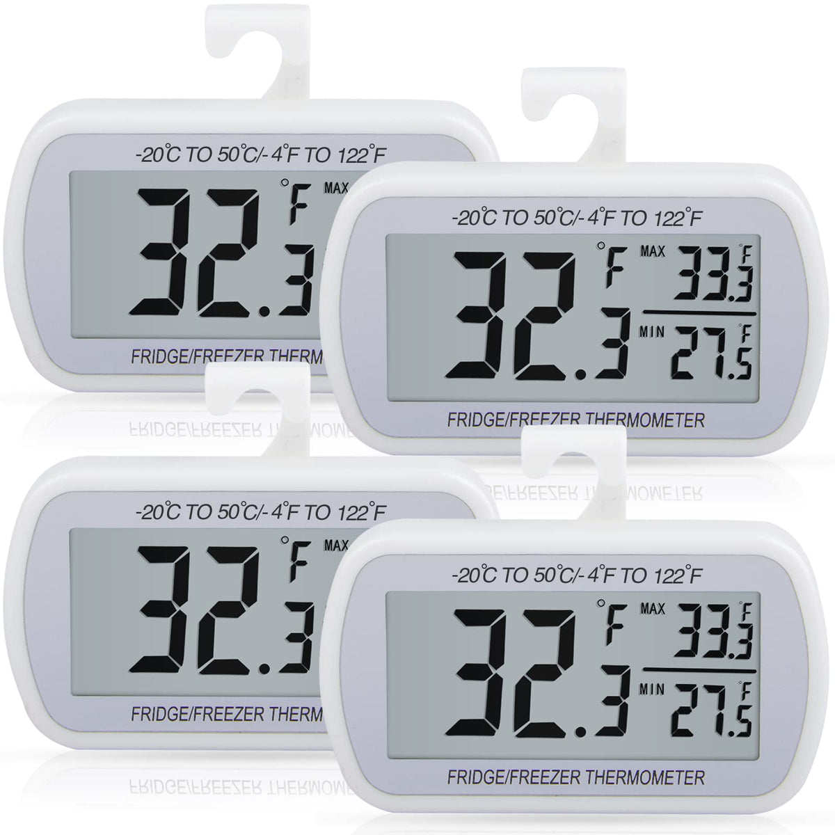 AEVETE front view showing large LCD for quick temperature checks