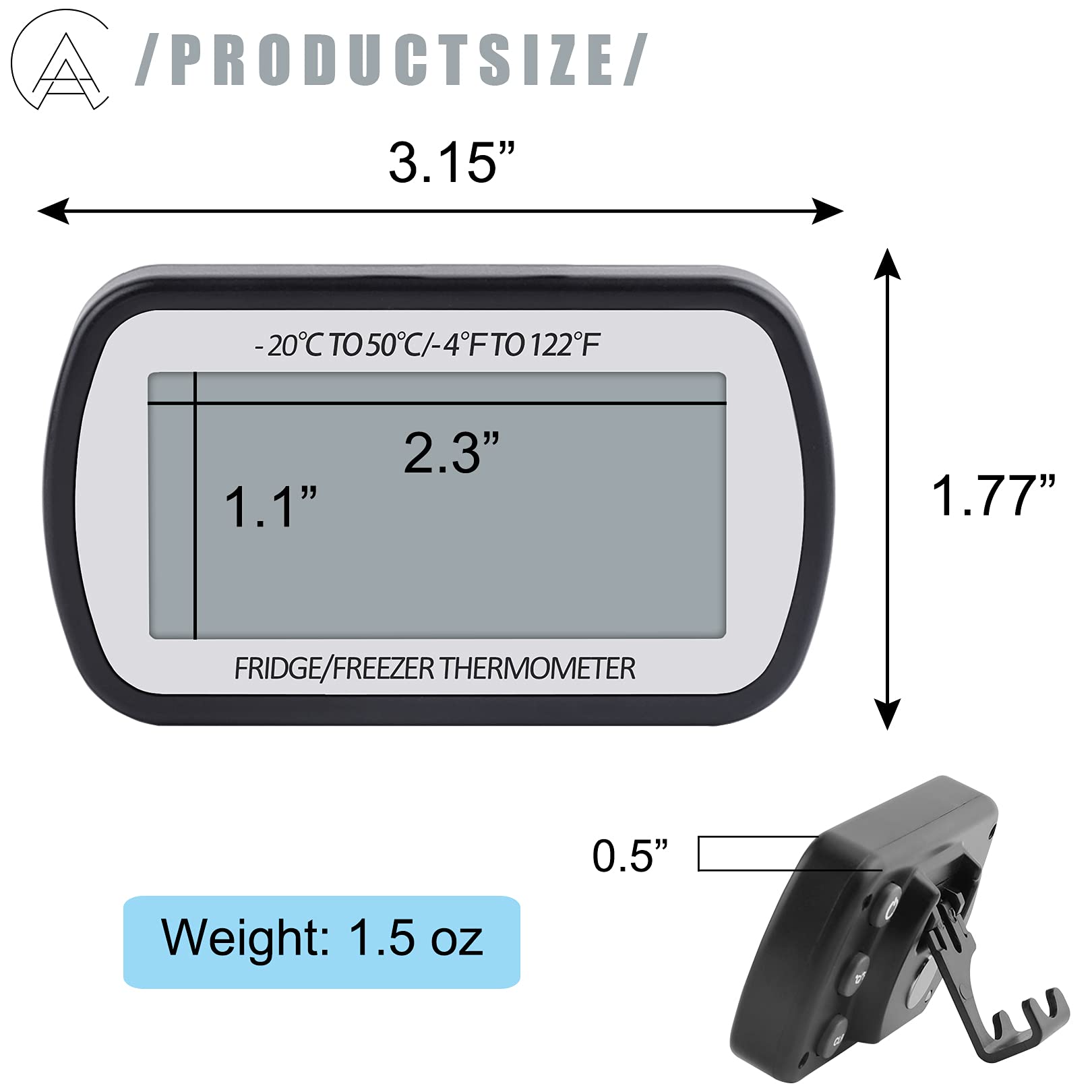 AEVETE unit mounted inside refrigerator demonstrating steady temperature tracking