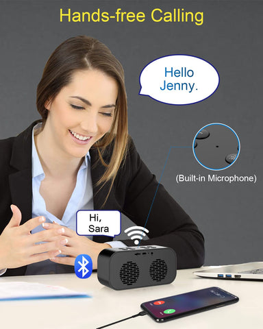 AFK next to smartphone showing compact size and portable bedside fit