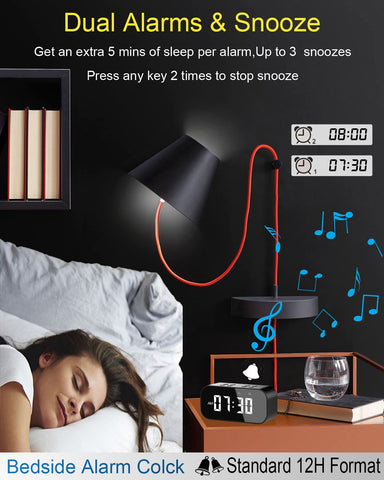 AFK top controls detail showing alarm and volume buttons for simple use