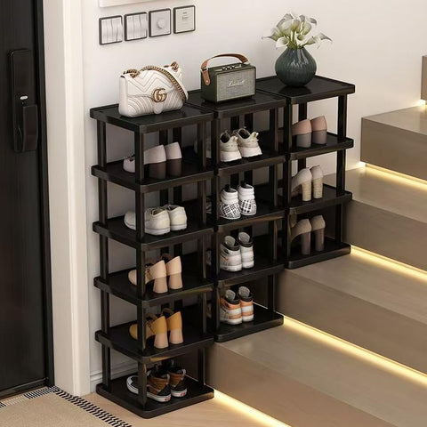 AFOORD holding large trainers and boots proving deep shelf capacity