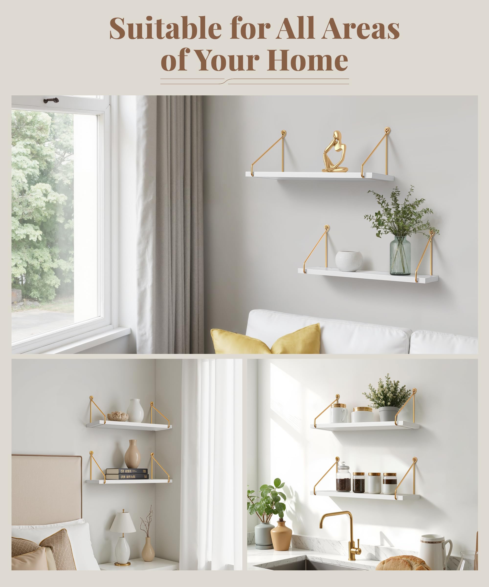 Afuly shelf in bathroom storing toiletries to save space and keep essentials accessible