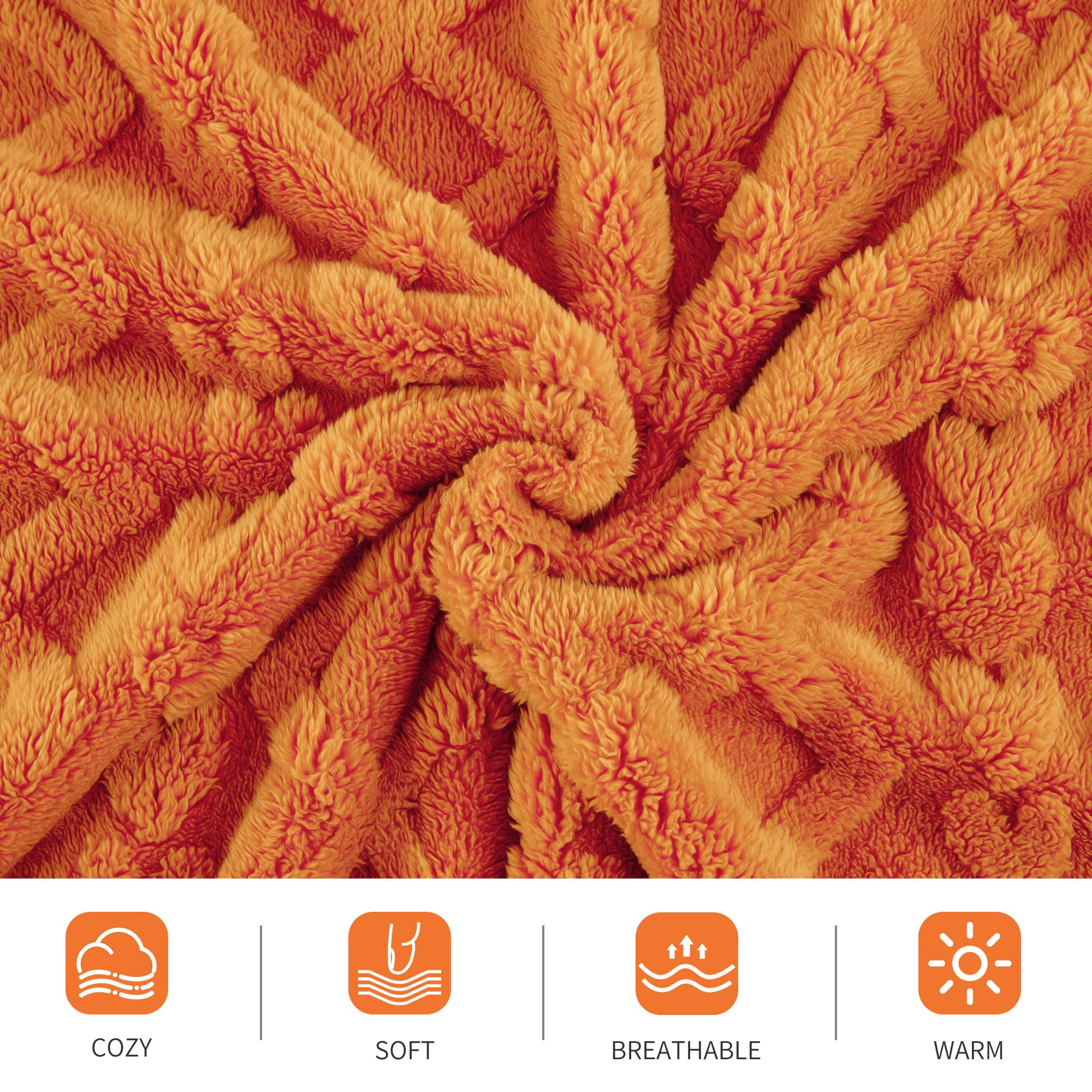 Aganear gift-wrapped throw displayed as present for holidays and birthdays
