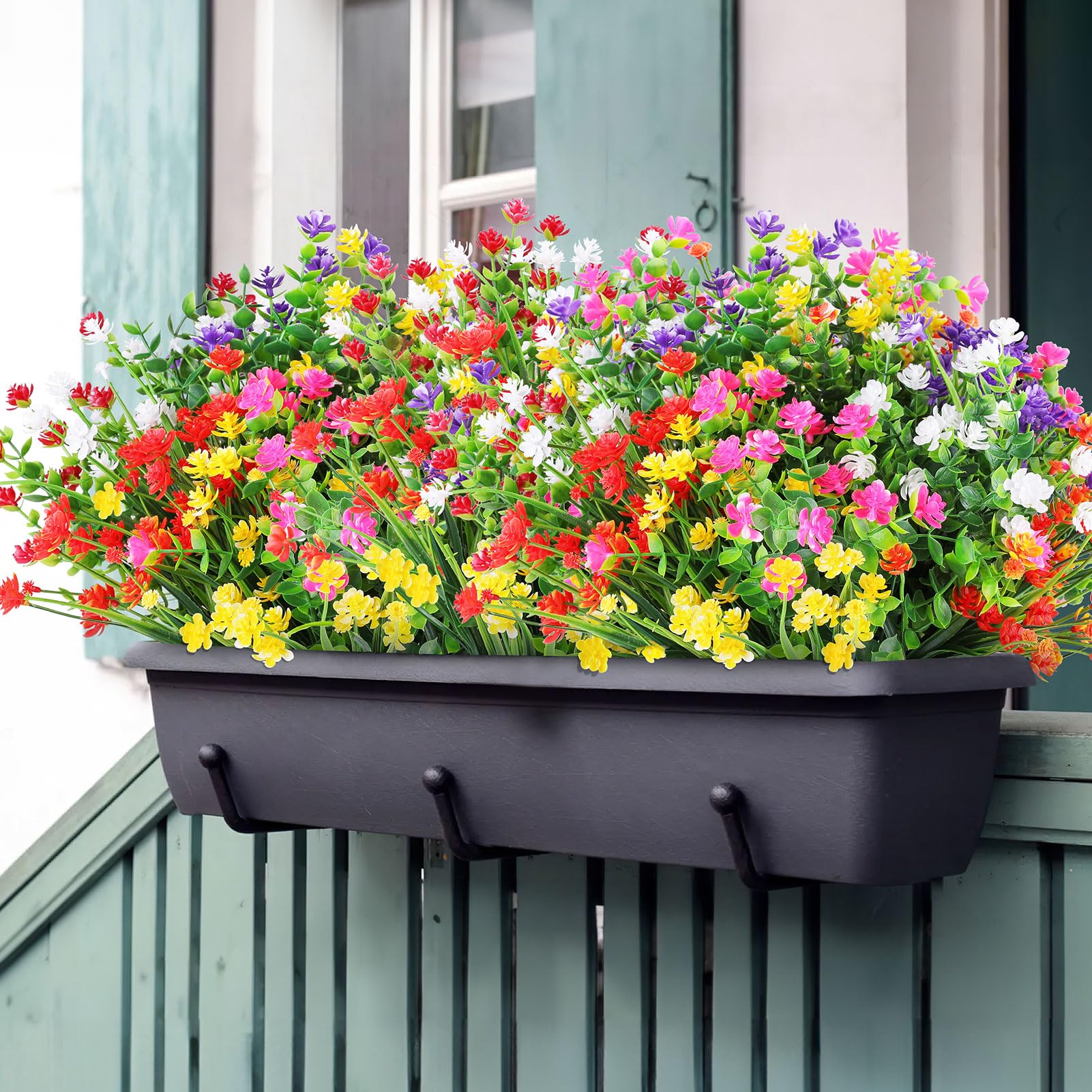 AGIRL arranged in clay pot showing instant patio color without maintenance