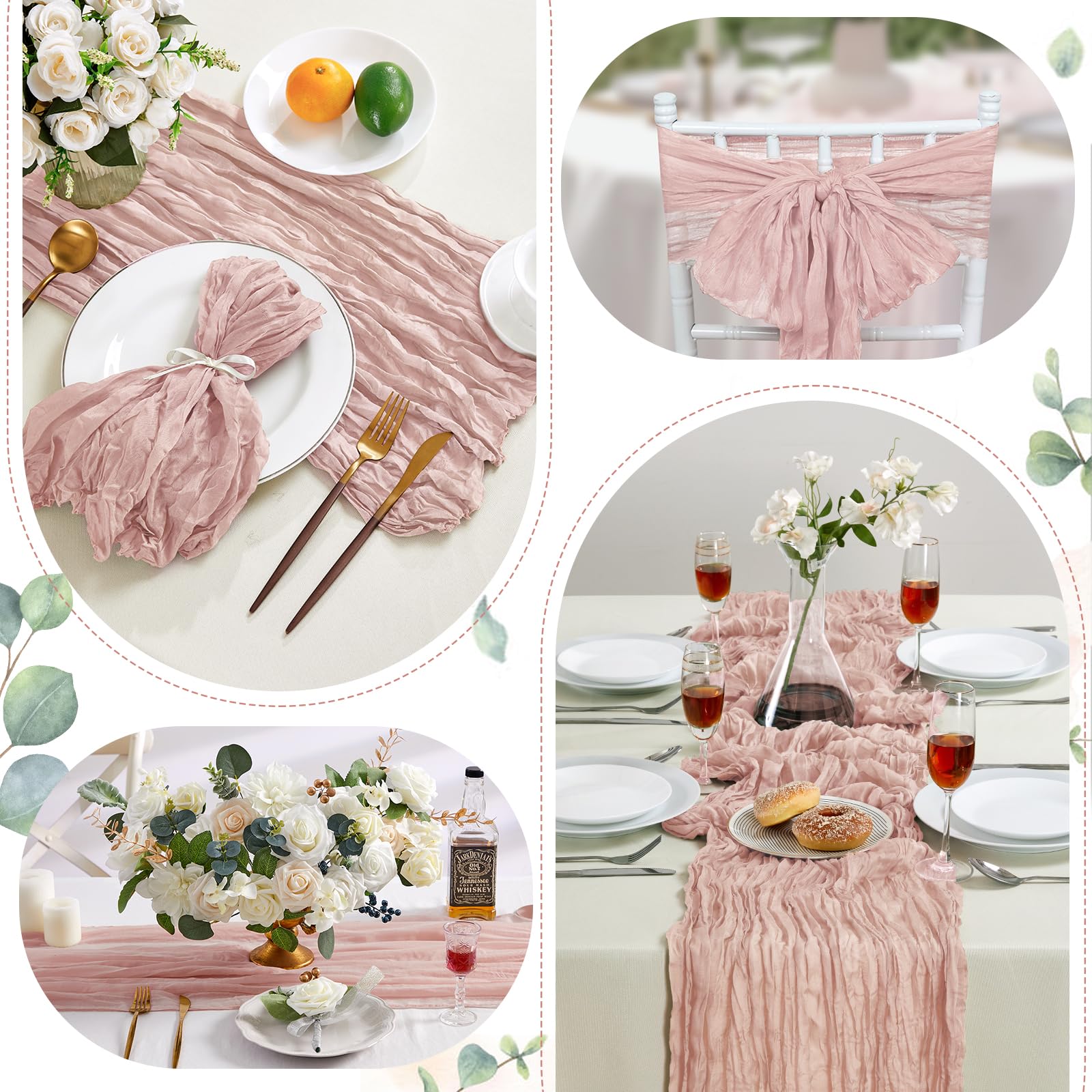 AGIRL dusty pink runners folded in a flat lay package showing six-piece value and neat storage