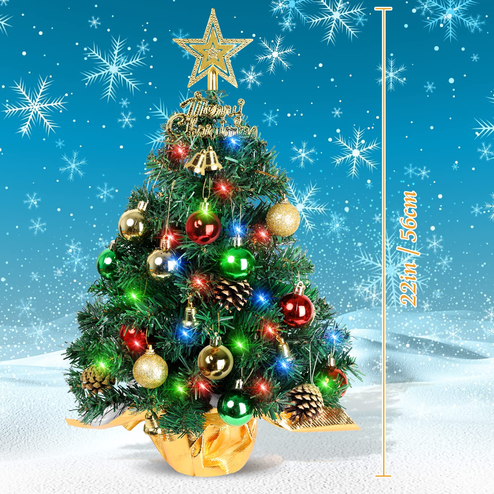 AGIRL lighted tabletop tree on desk displaying cordless LED glow and cozy ambiance