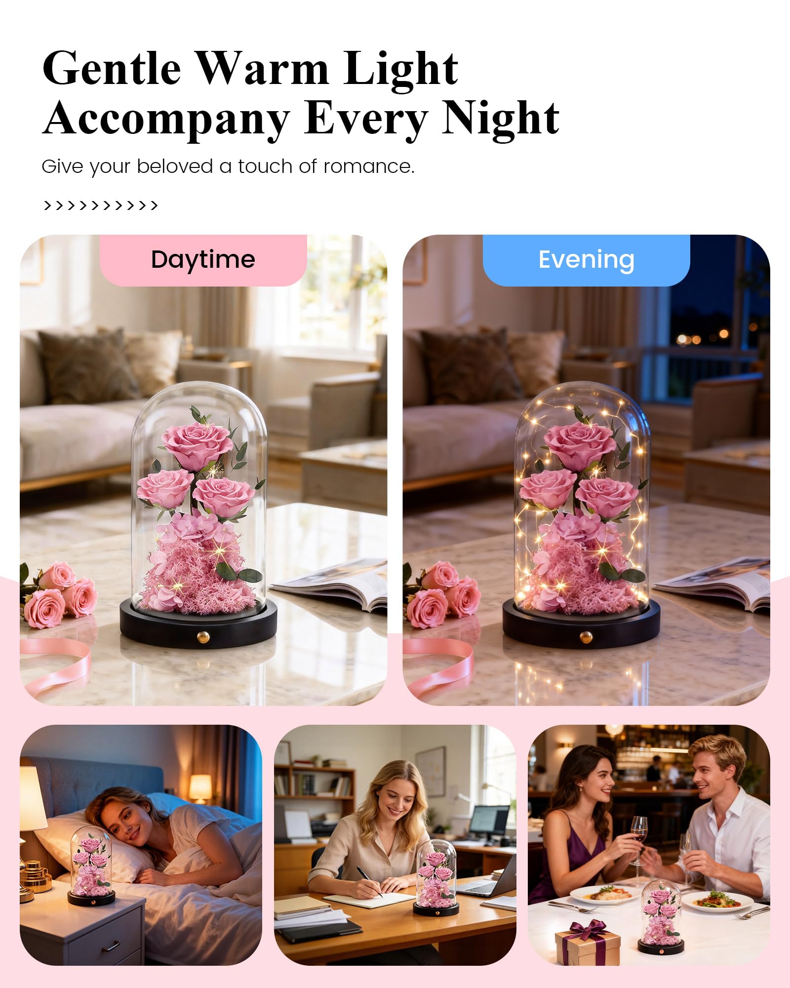 Agrul lifestyle bedroom display adding lasting floral charm to decor