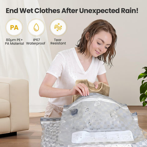 AH AEHIBO large bag filled with comforter, saves space and protects bedding