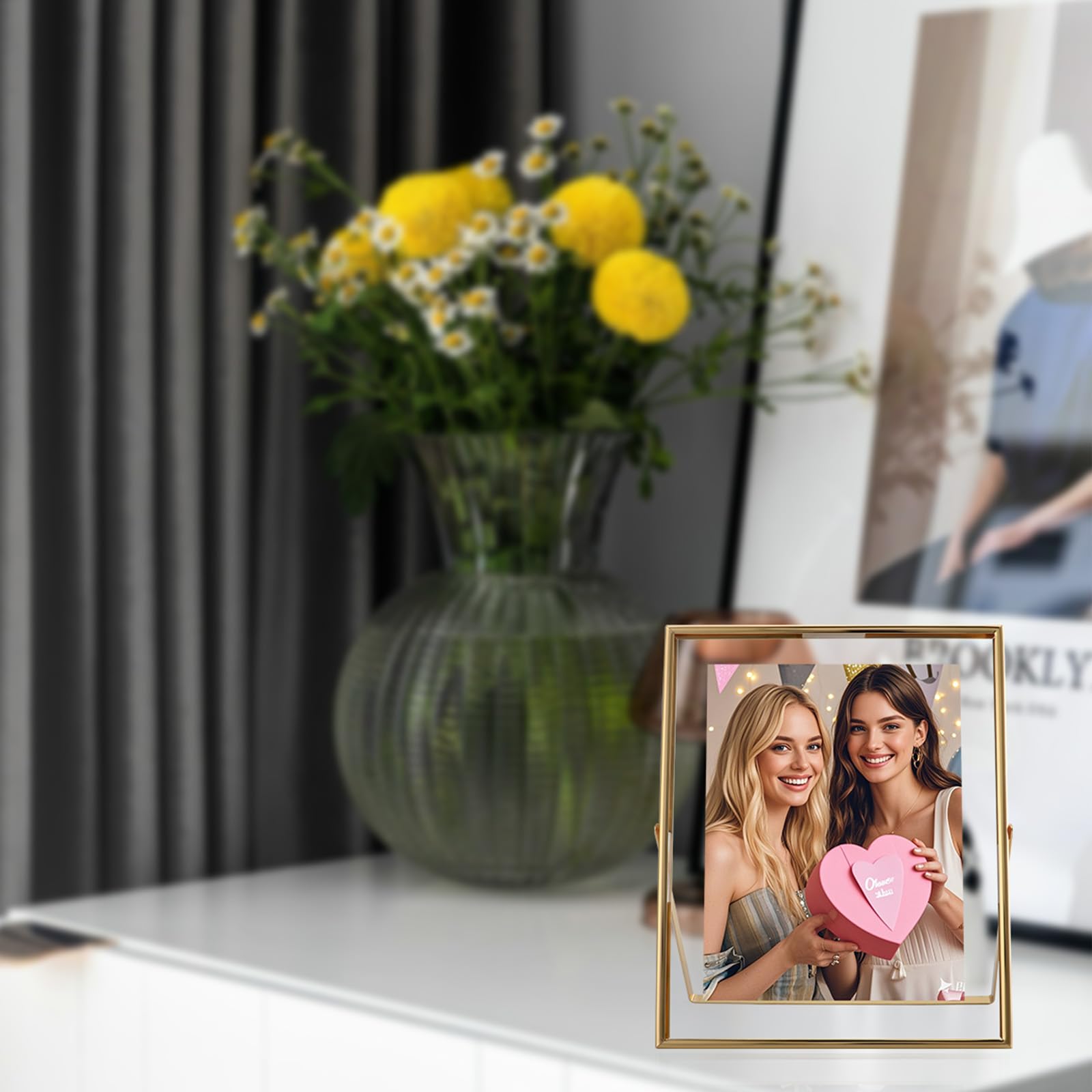 AhaGo gold frame in gift packaging ready for anniversaries and birthdays