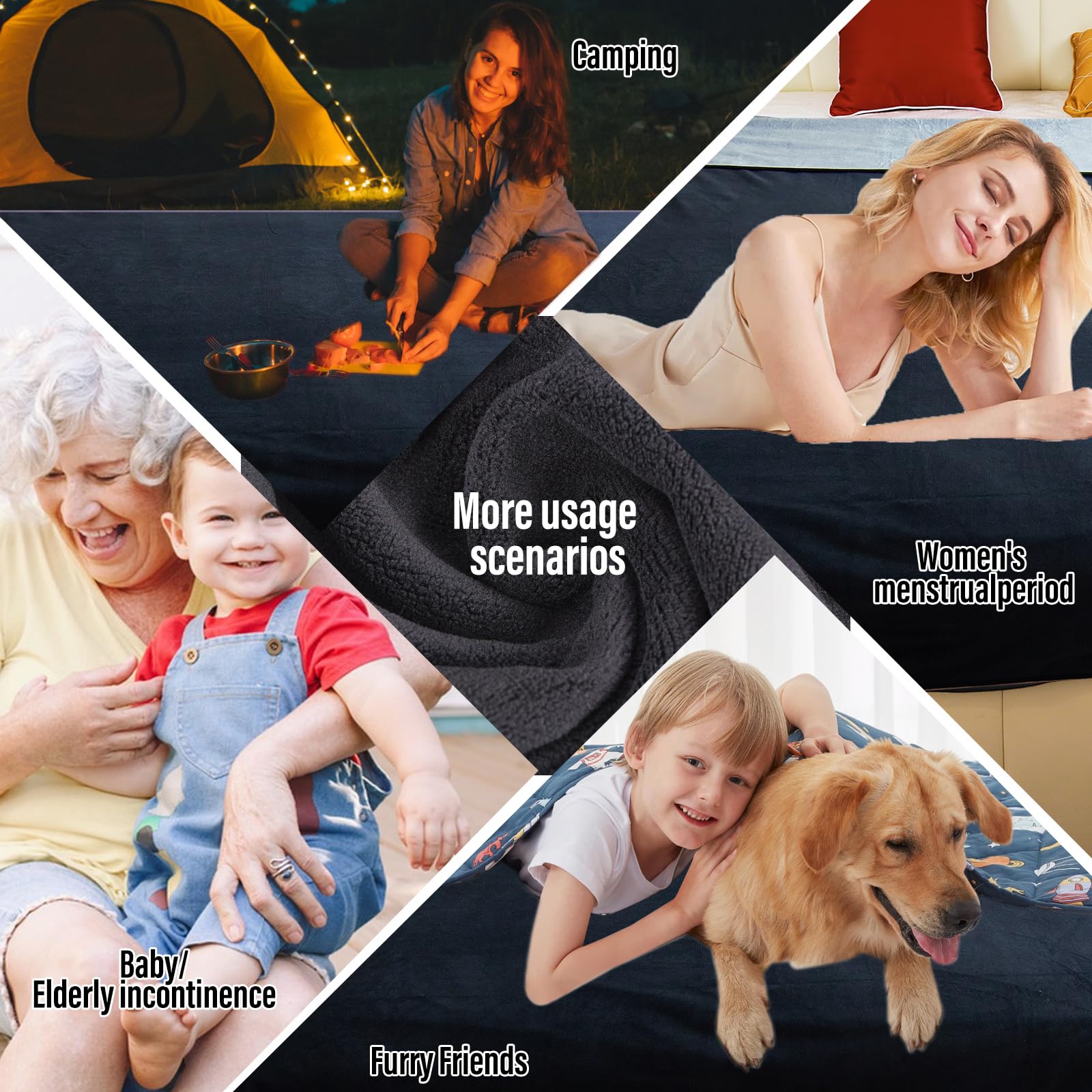 Ahinahwap blanket on sofa demonstrating furniture protection