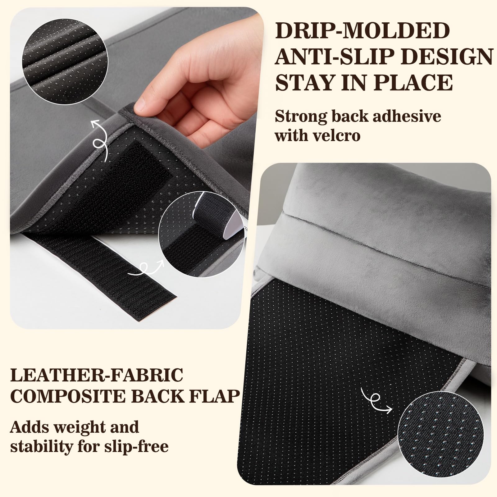 AHUAWA dual-zipper open showing removable lining and fill