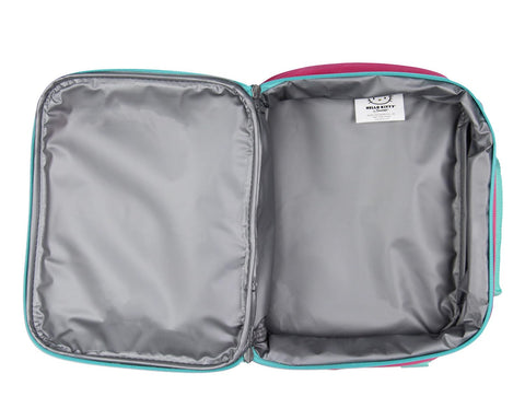 AI ACCESSORY INNOVATIONS backpack beside a book to show 16-inch scale and practical school capacity