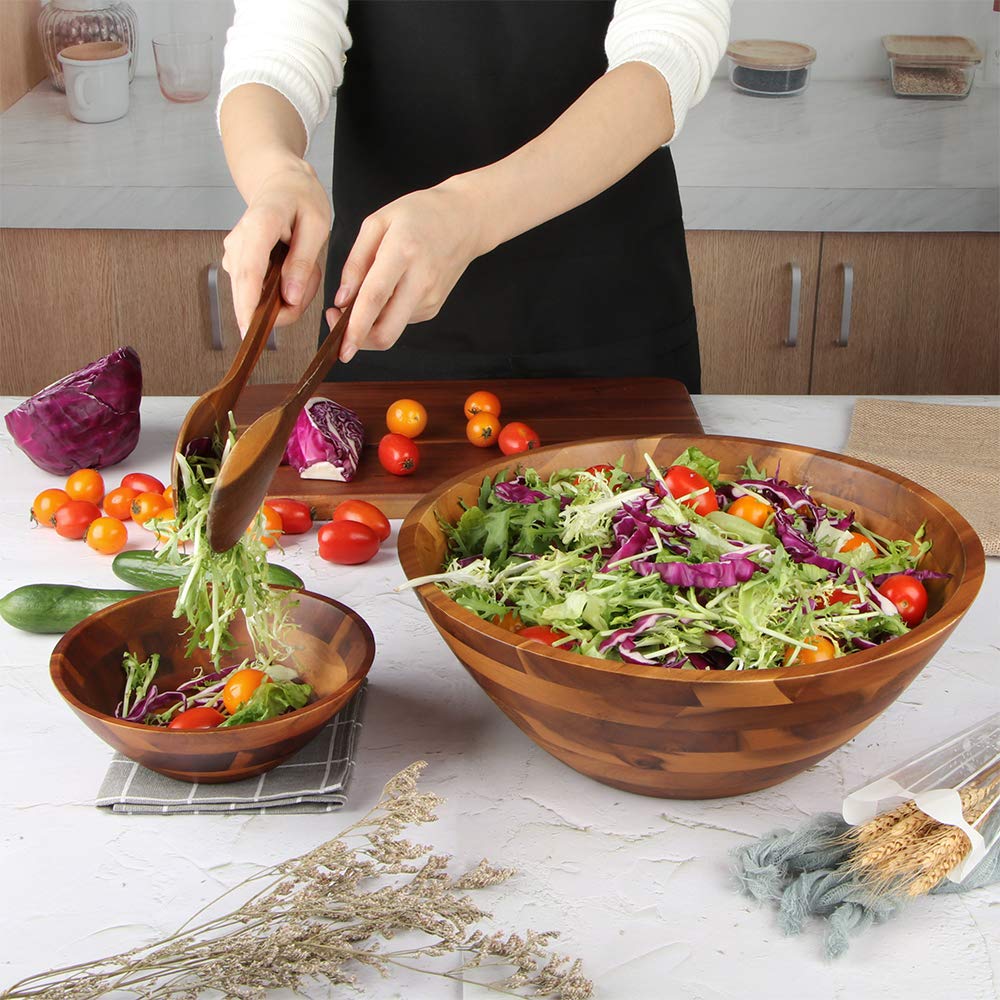 AIDEA bowl filled with salad on table for attractive presentation