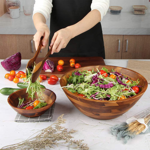 AIDEA bowl filled with salad on table for attractive presentation