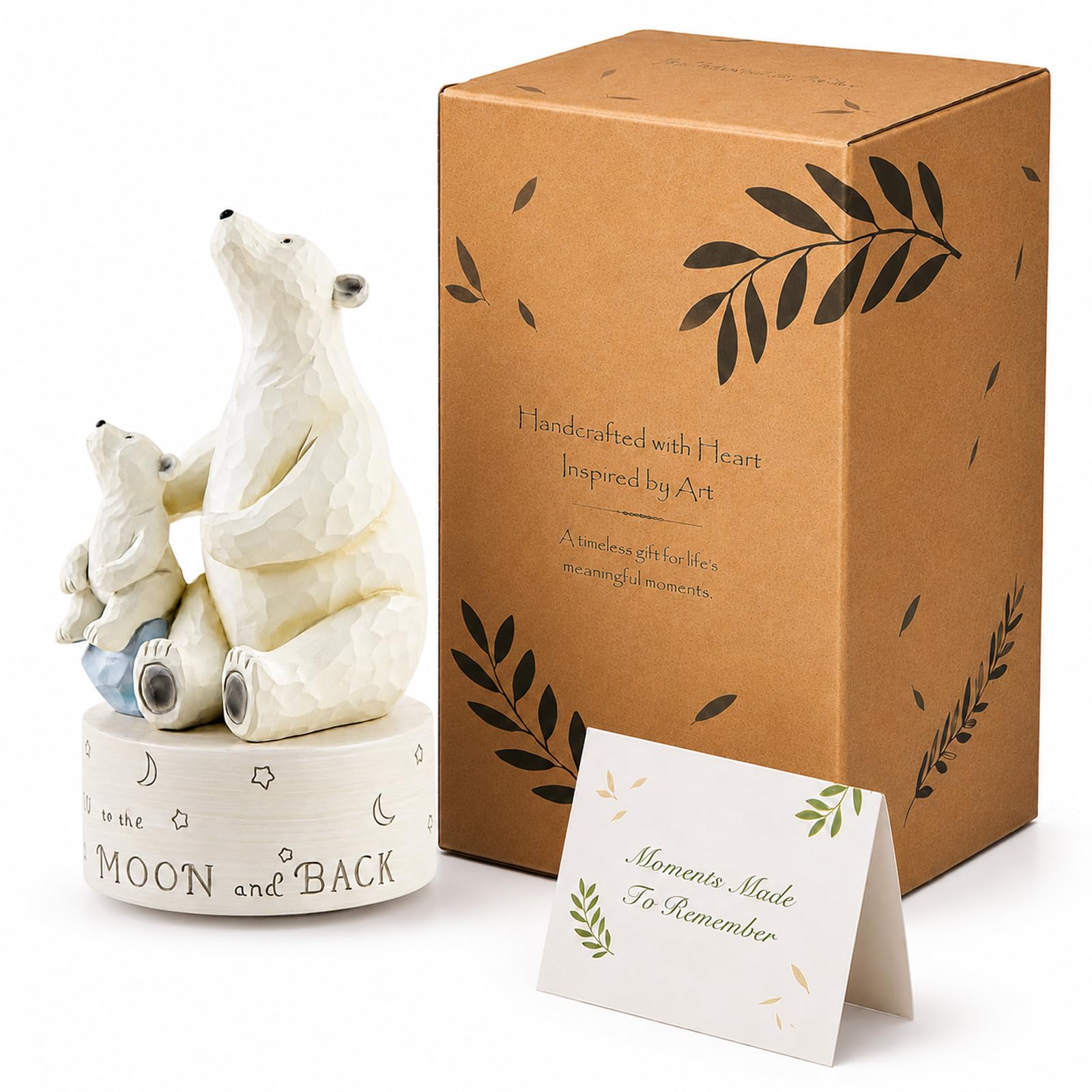 AIDLNS polar bear gift-wrapped with ribbon, ready-to-give present idea