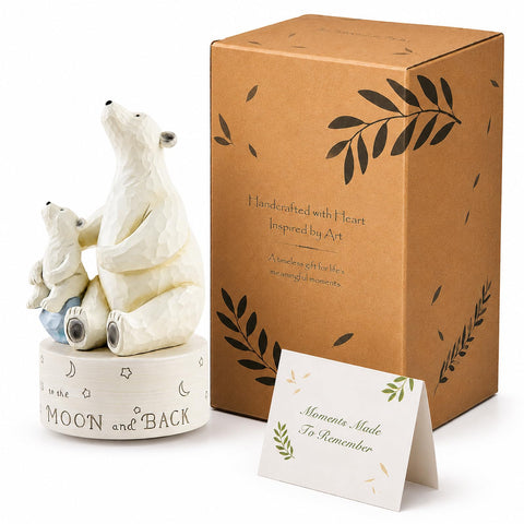 AIDLNS polar bear gift-wrapped with ribbon, ready-to-give present idea
