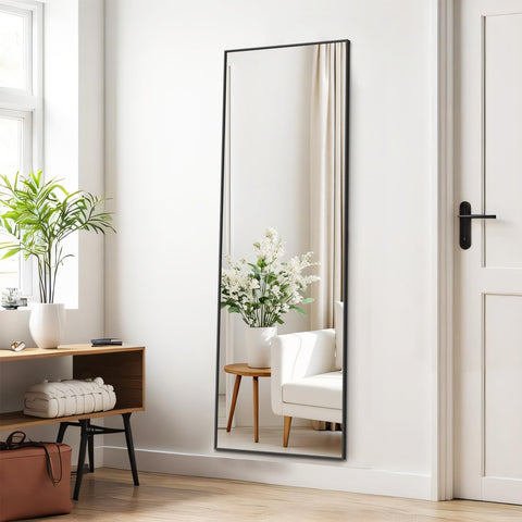 Aidoly in bedroom lifestyle featuring mirror use for outfits and space-enhancing benefit