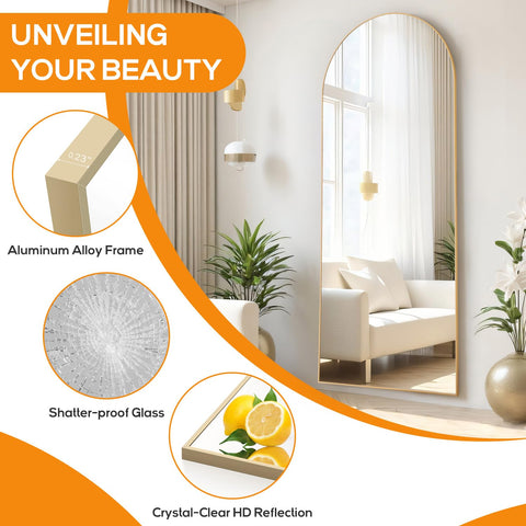 Aidoly mirror leaning in entryway creating easy styling and space-saving benefit