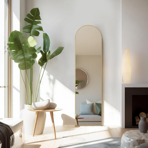 Aidoly mirror mounted on wall with included bracket for secure installation