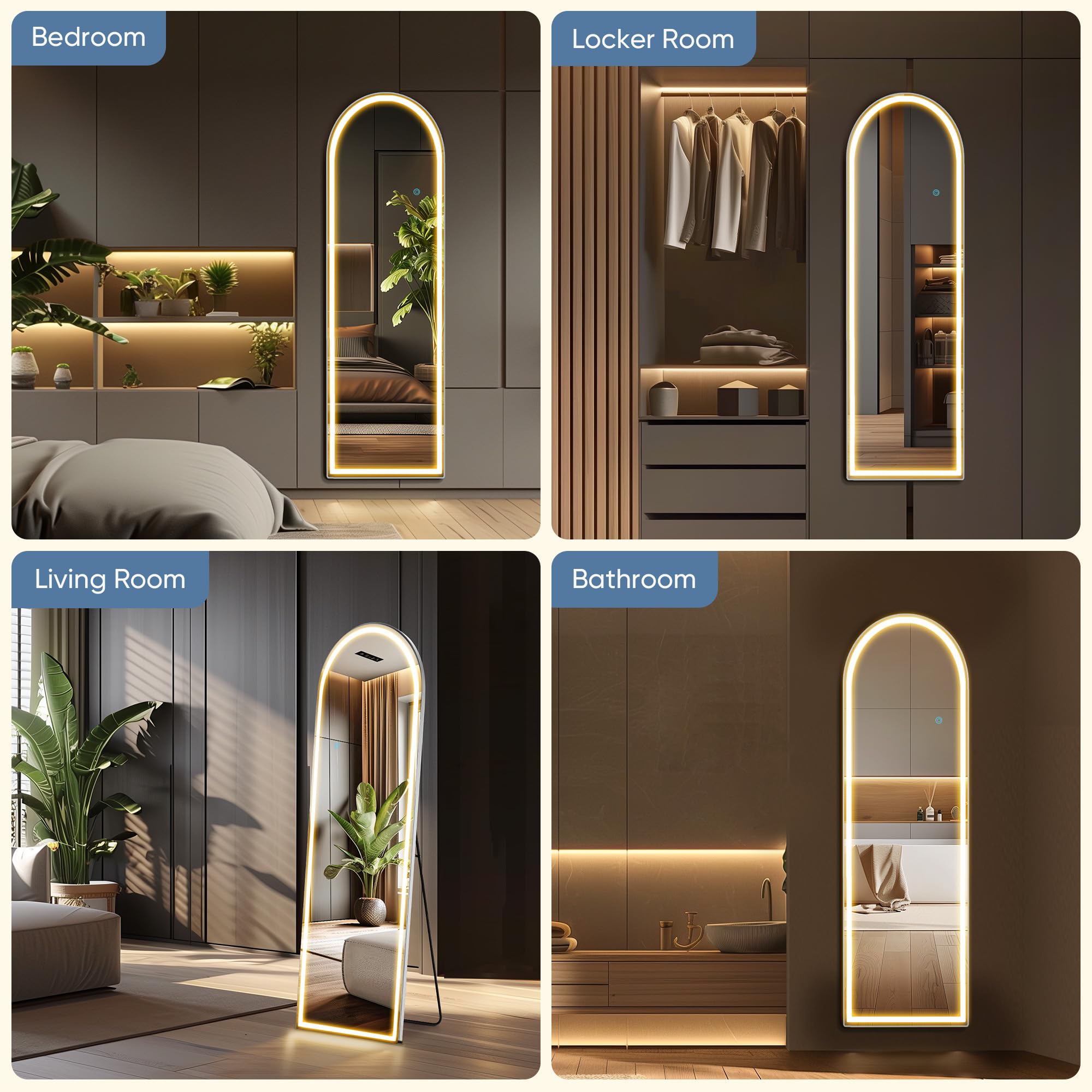 Aidoly scale size comparison with door showing true 16x60 dimensions benefit