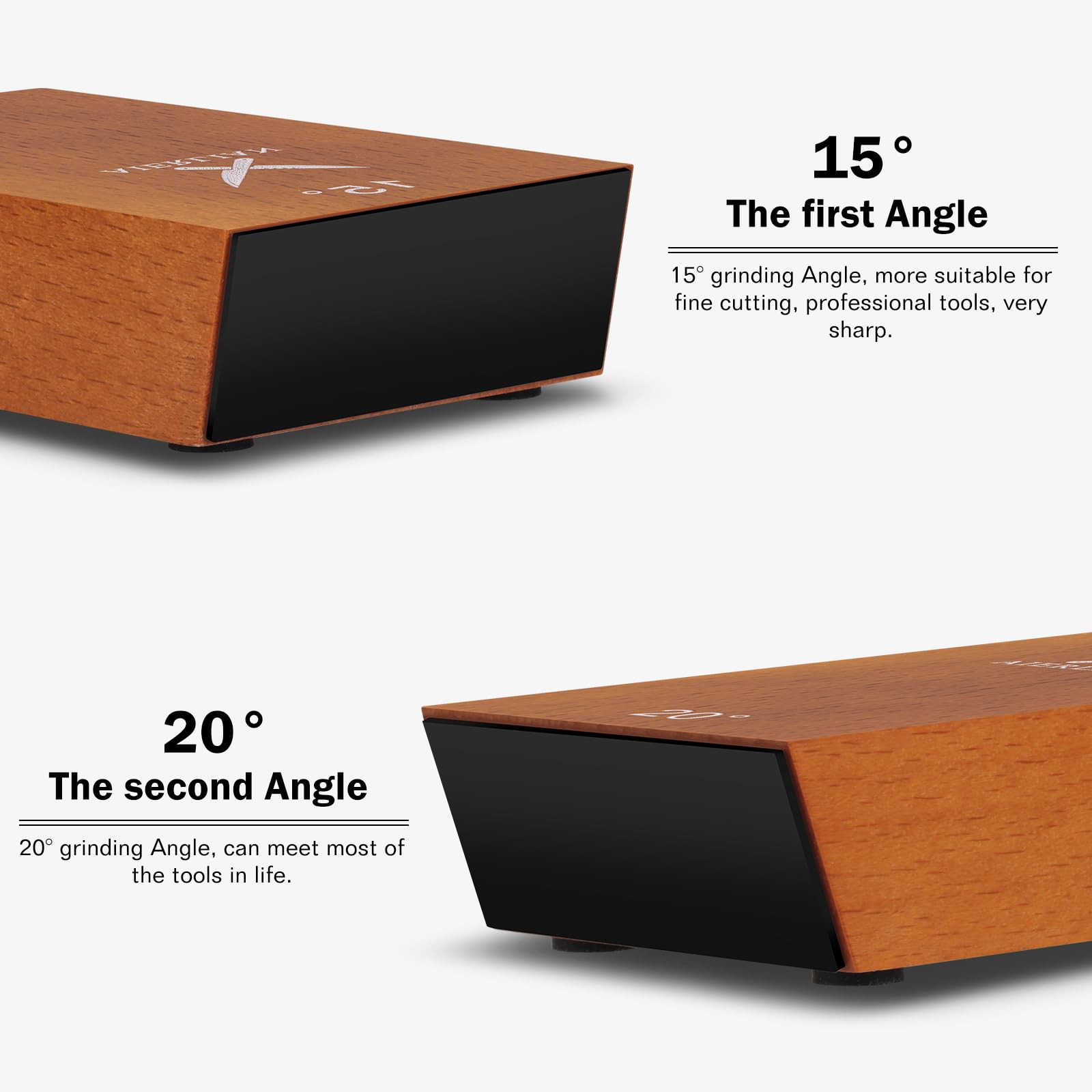AIERLIAN magnetic angle supports holding a knife steady for consistent edges