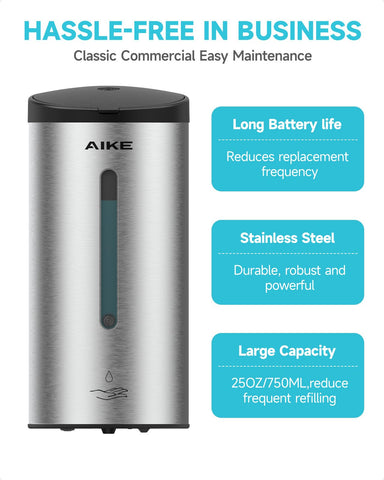 AIKE sealed battery compartment showing waterproof protection for reliability