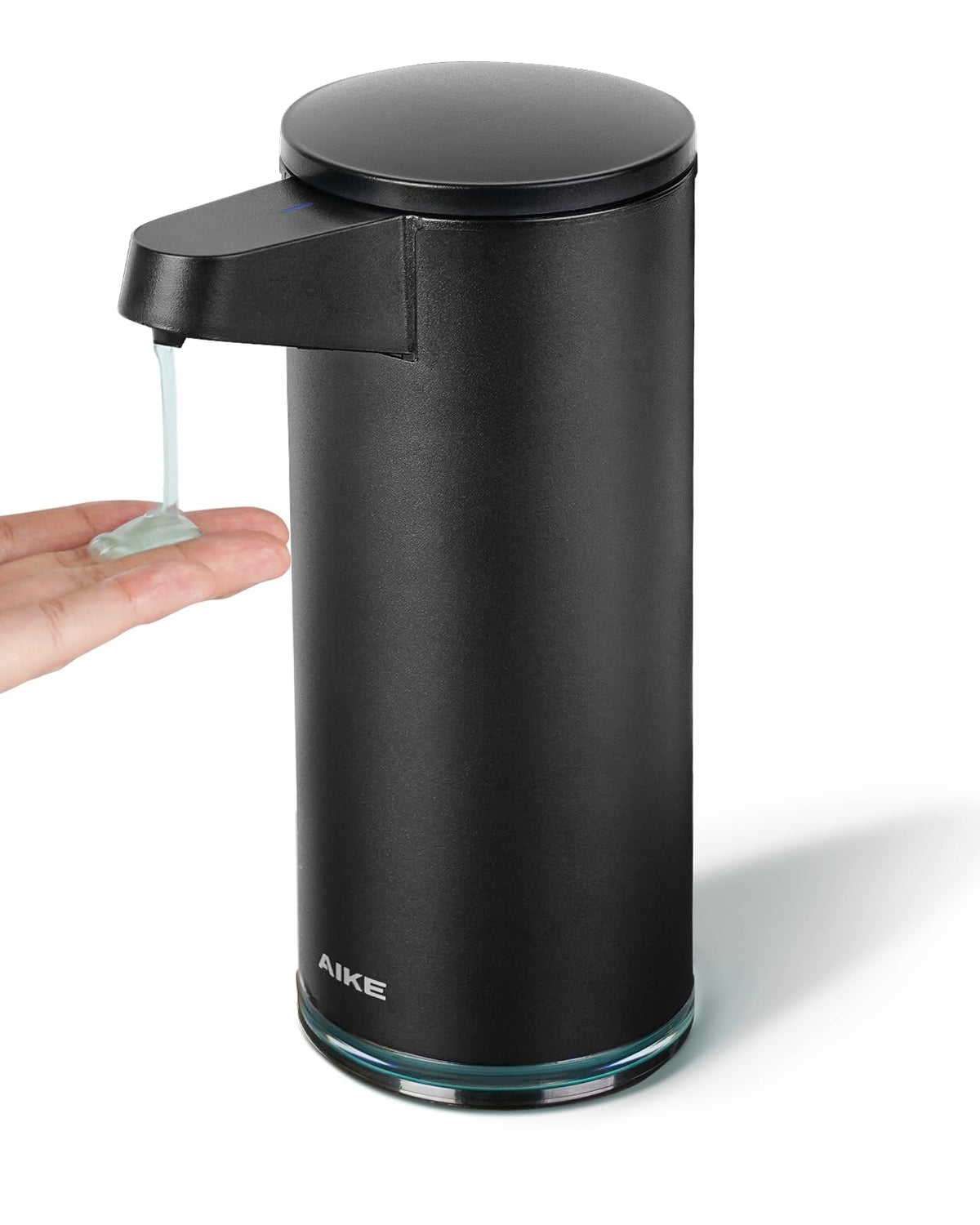 AIKE SensePro front view showing matte black finish and sleek silhouette, improves countertop aesthetics