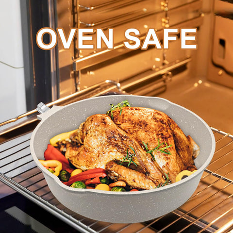 AIKENBBKK tempered glass lid with silicone seal close-up keeps moisture and reduces splatter