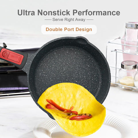 AIKENBBKK skillet on induction stovetop demonstrating fast, even heat