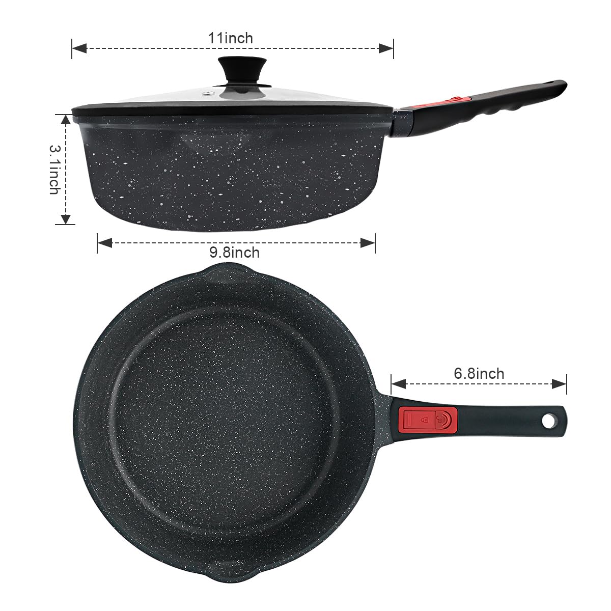 AIKENBBKK shovel serving food from skillet highlighting convenient pouring