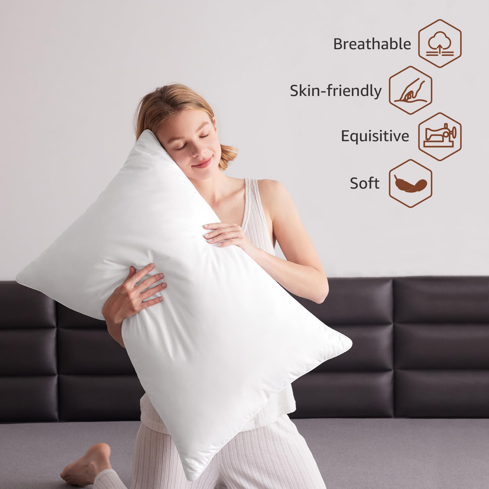 AIKOFUL cotton percale fabric close-up highlighting breathable finish