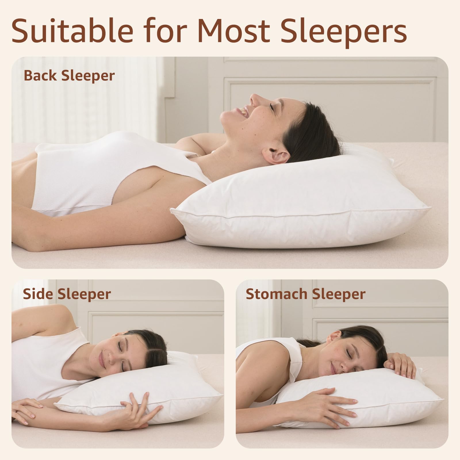 AIKOFUL stitching detail on pillow seam highlighting secure fill containment